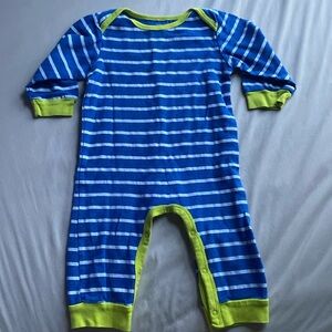 Gerber Green & Blue Striped Onesie